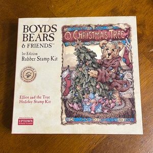 Christmas Tree Rubber Stamp Kit Boyd’s Bears